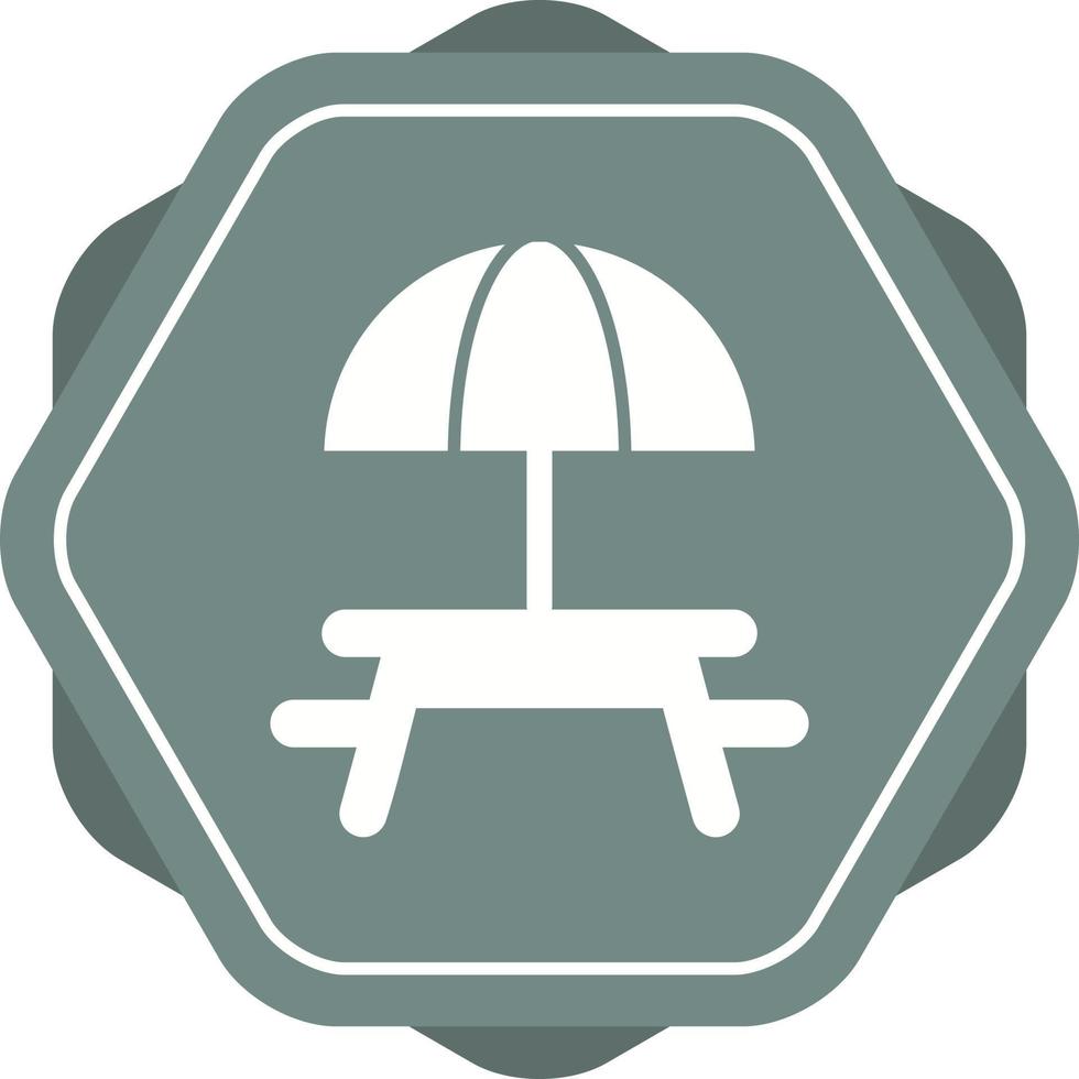 Camping Table Vector Icon