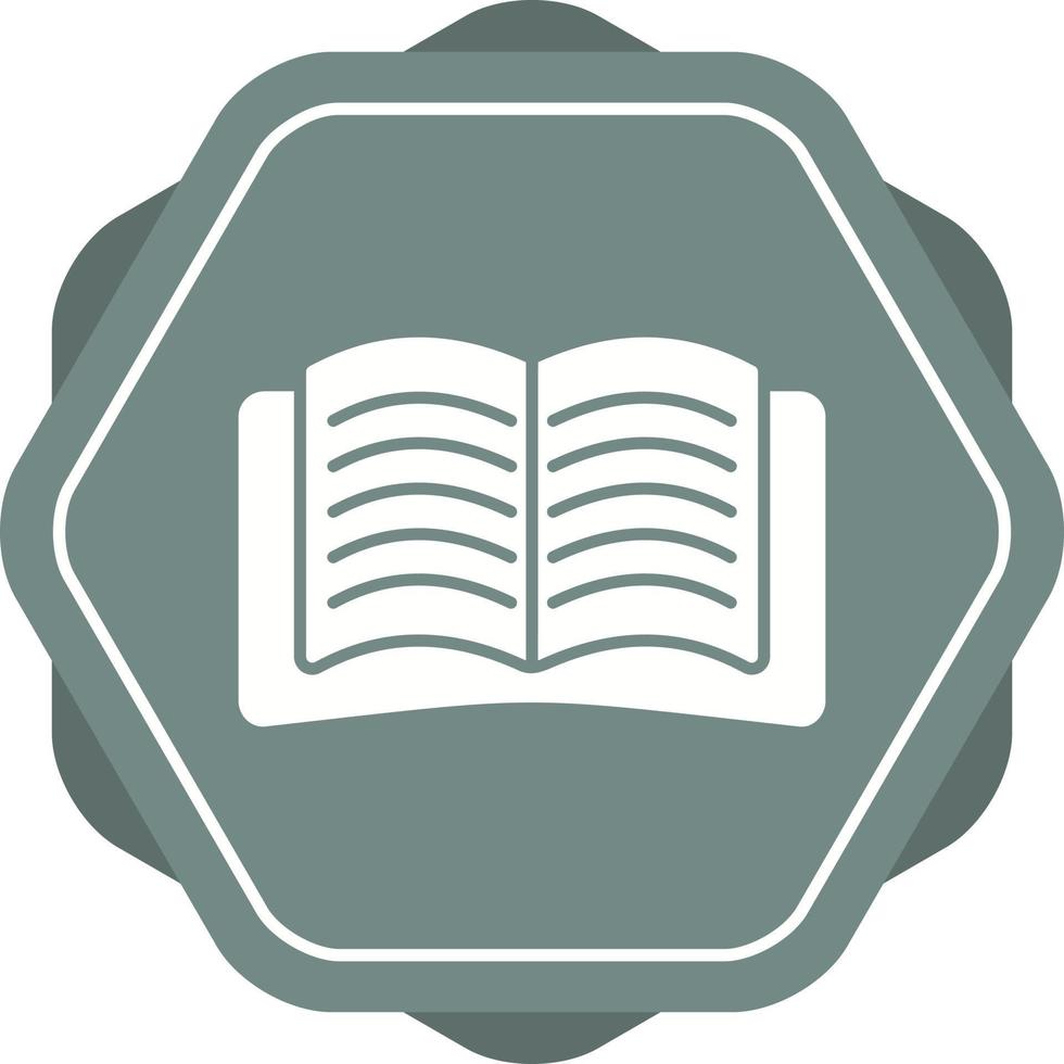 Open Book Vector Icon