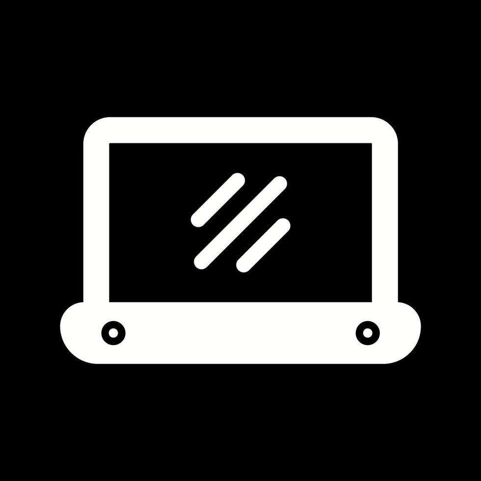 Unique Glyph icon with background vector
