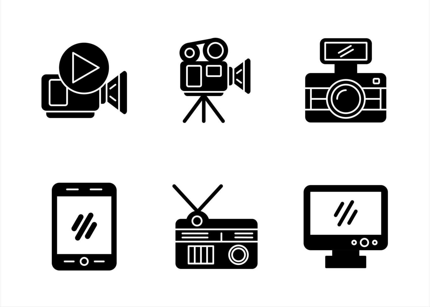 Multimedia Vector Icon Set