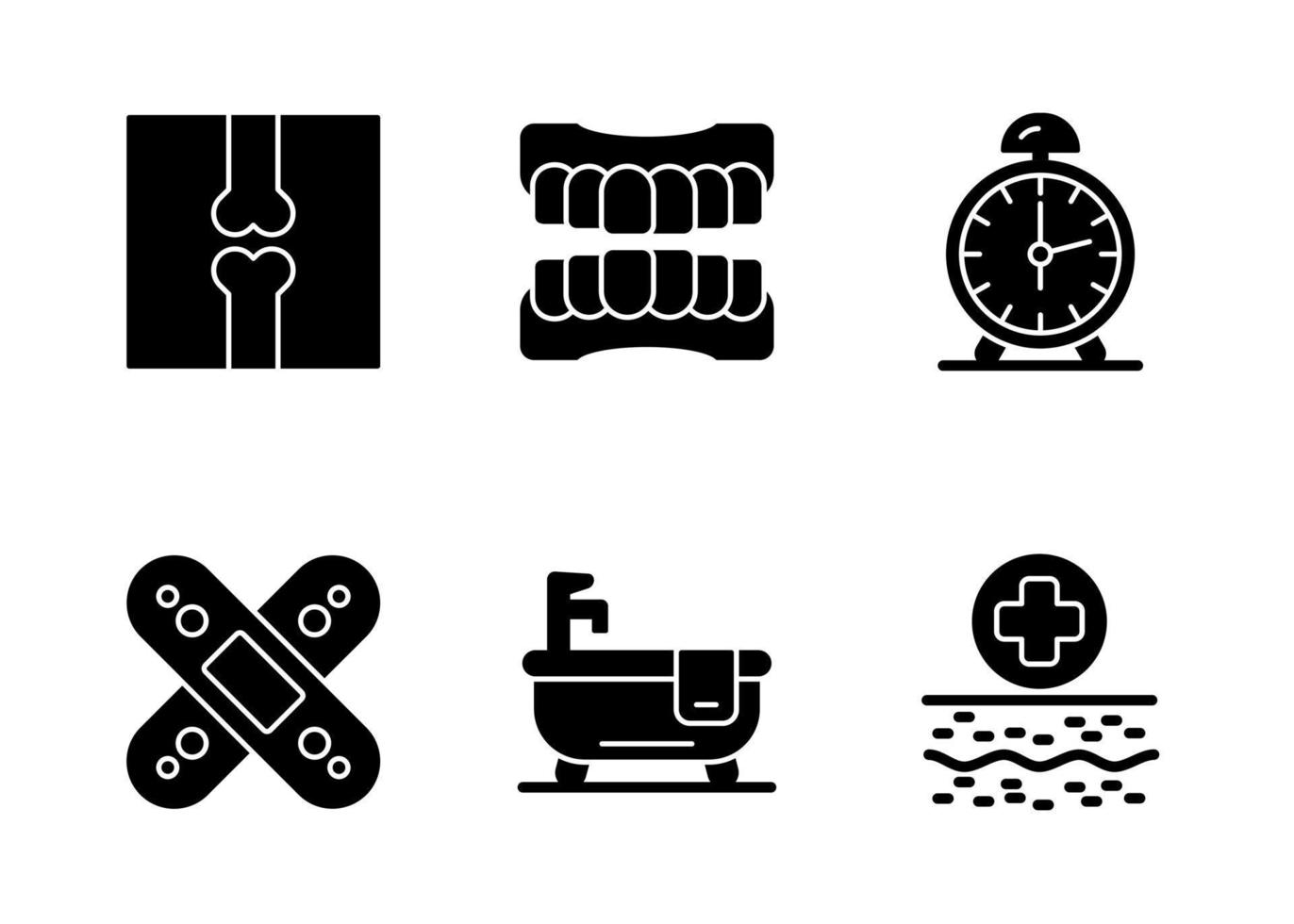 Nursing Home Vector Icon Set