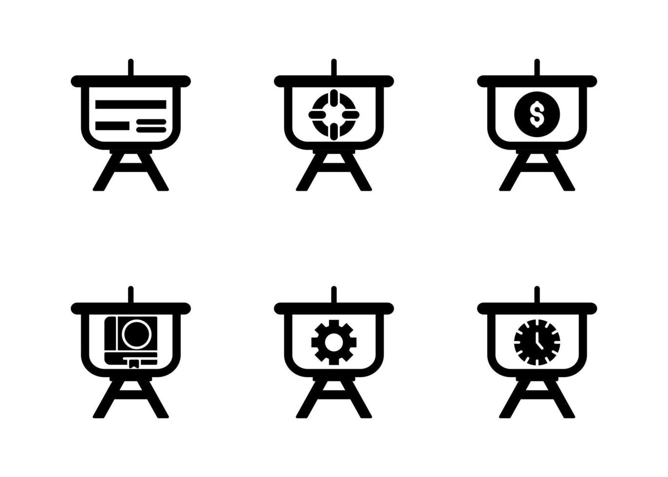 Presentation Vector Icon Set