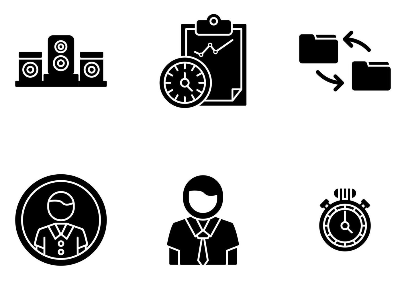 Project Planning Vector Icon Set