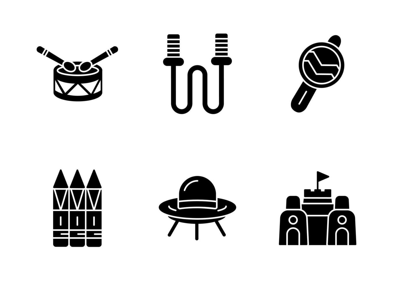 Toys Vector Icon Set