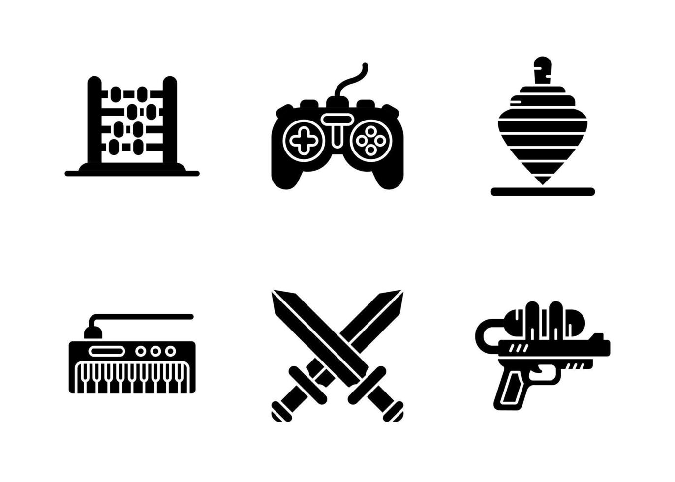 Toys Vector Icon Set