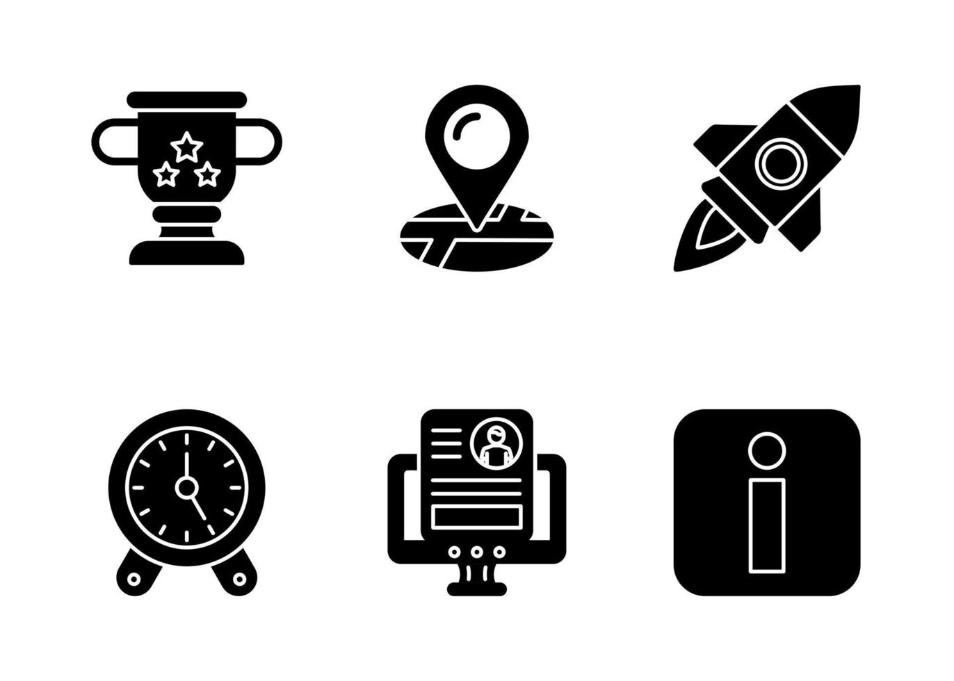 Job Resume Vector Icon Set