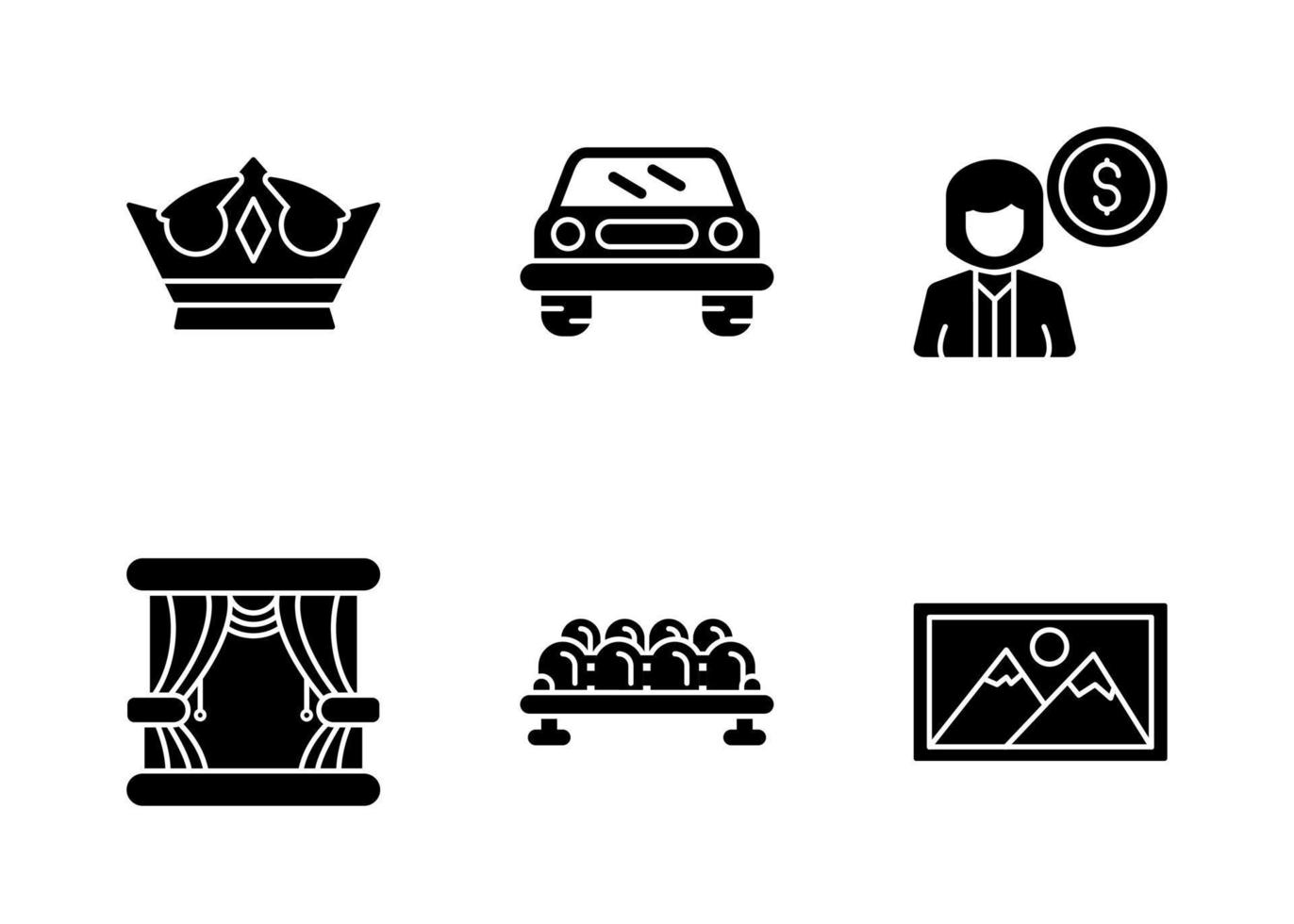 Auction Vector Icon Set