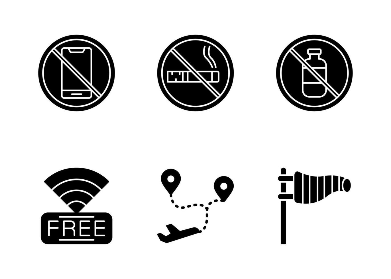 Airport Vector Icon Set