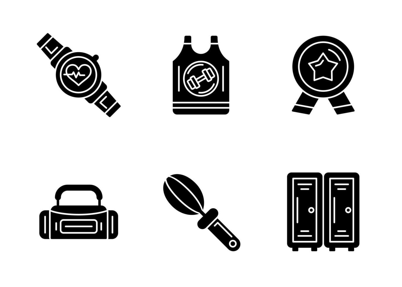Fitness Vector Icon Set