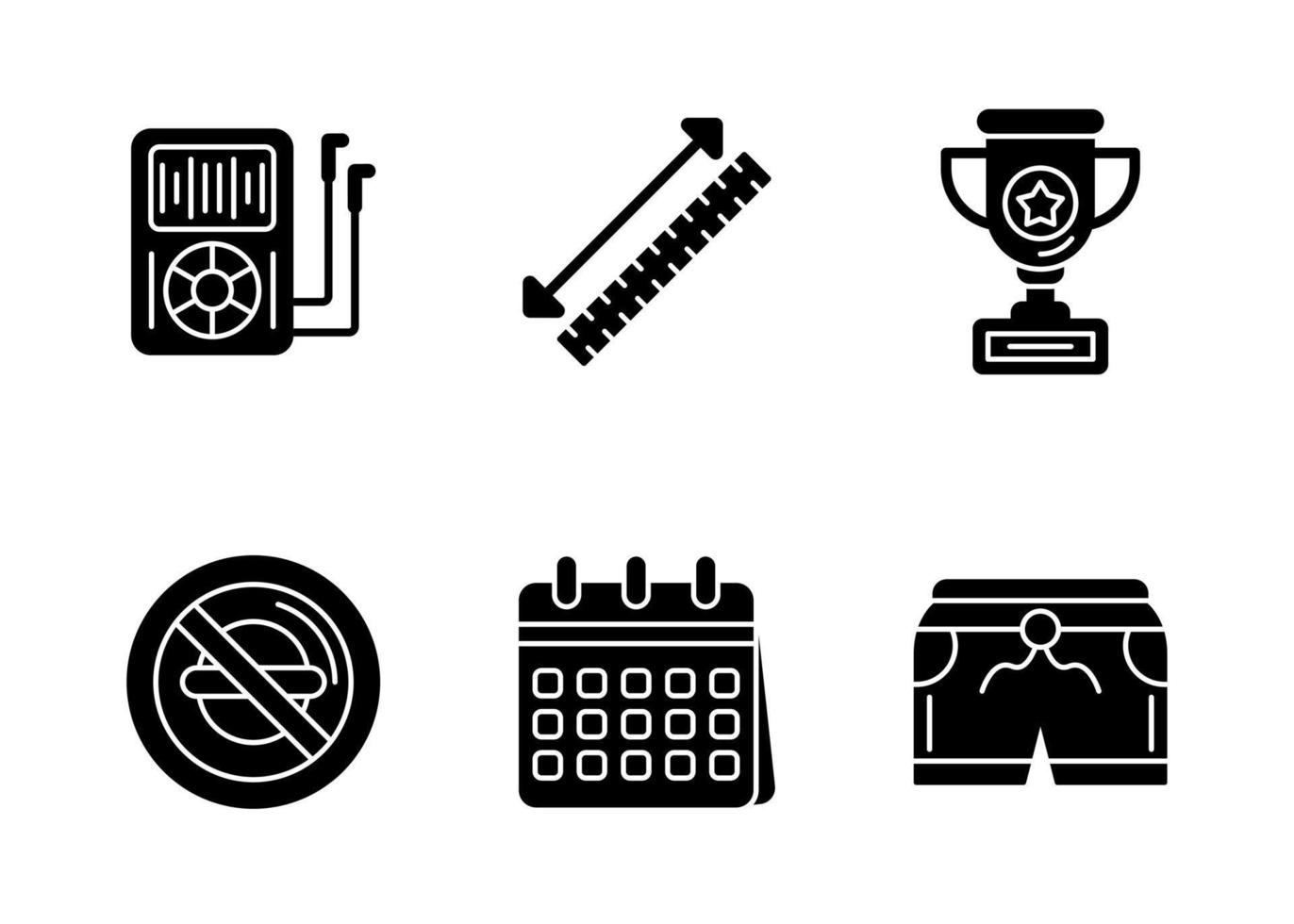Fitness Vector Icon Set
