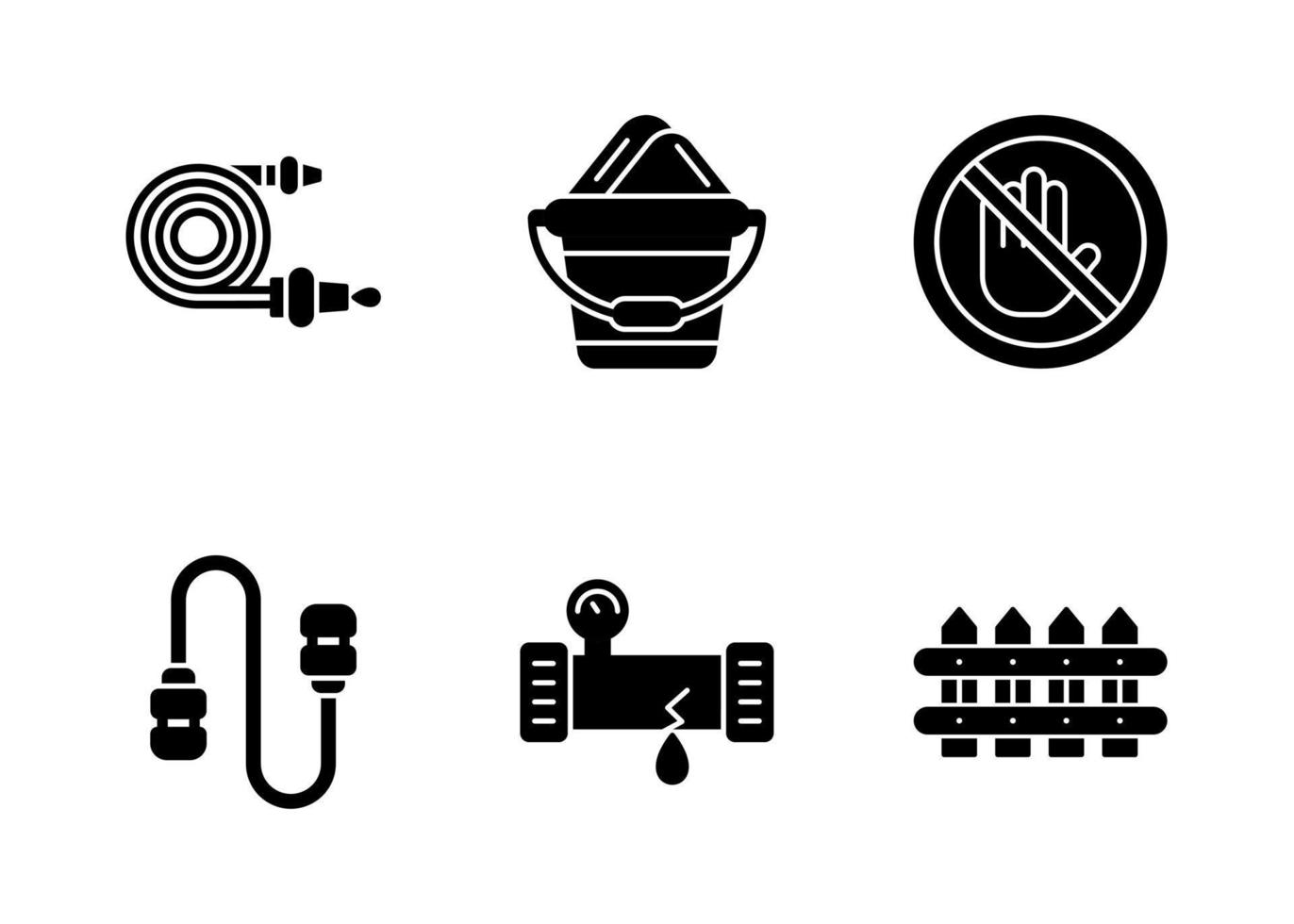 Security at Work Vector Icon Set