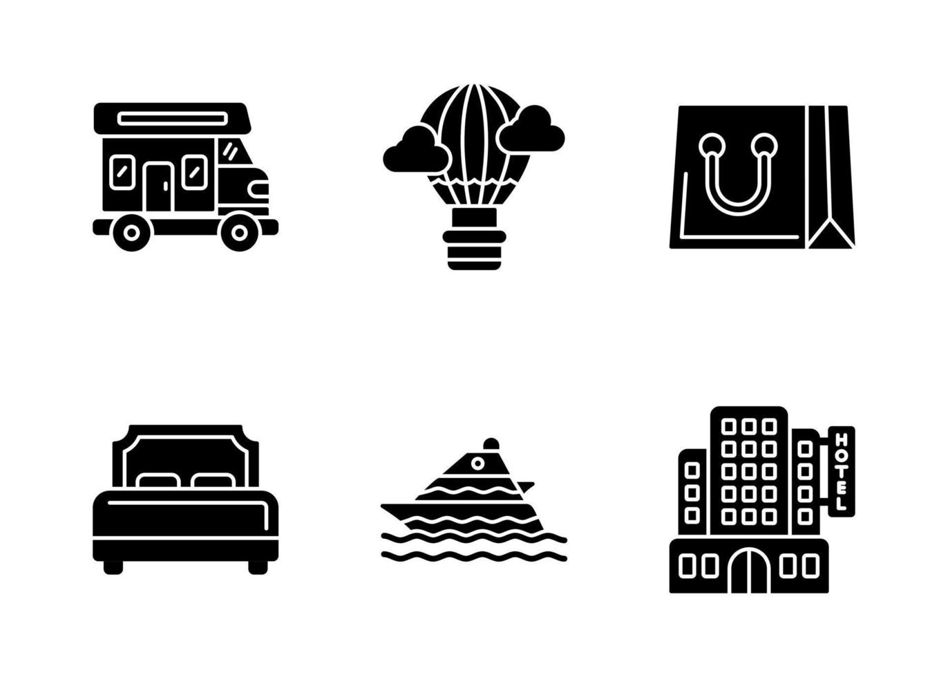 Tourism Vector Icon Set