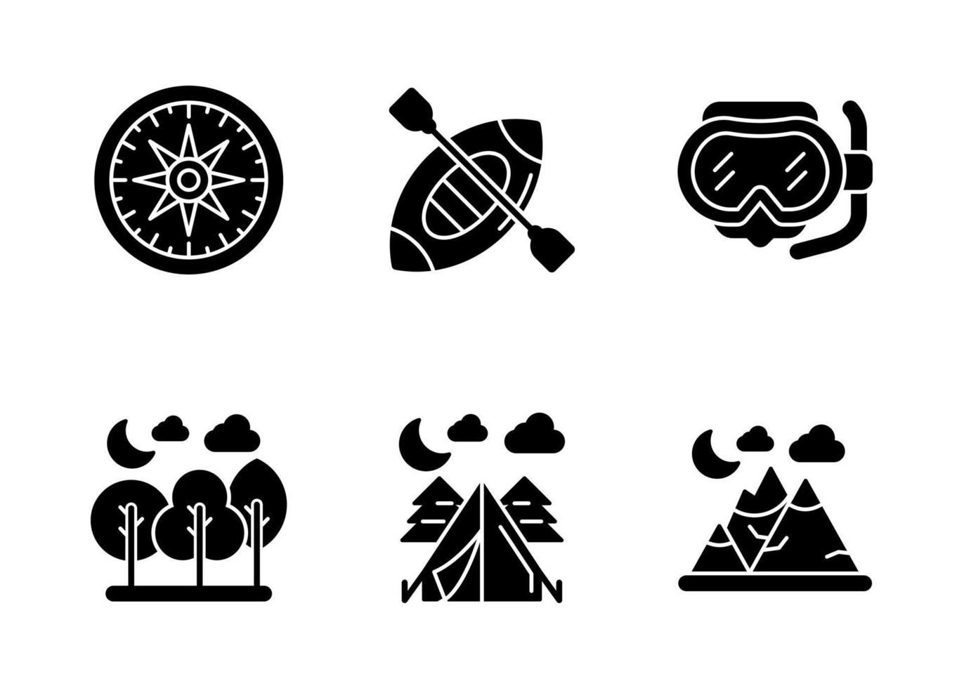 Adventure Vector Icon Set