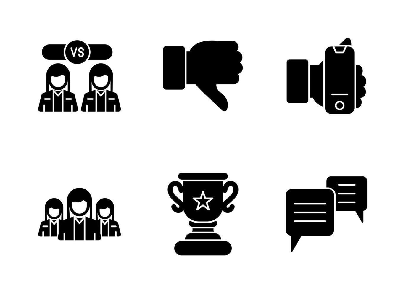 Followers Vector Icon Set
