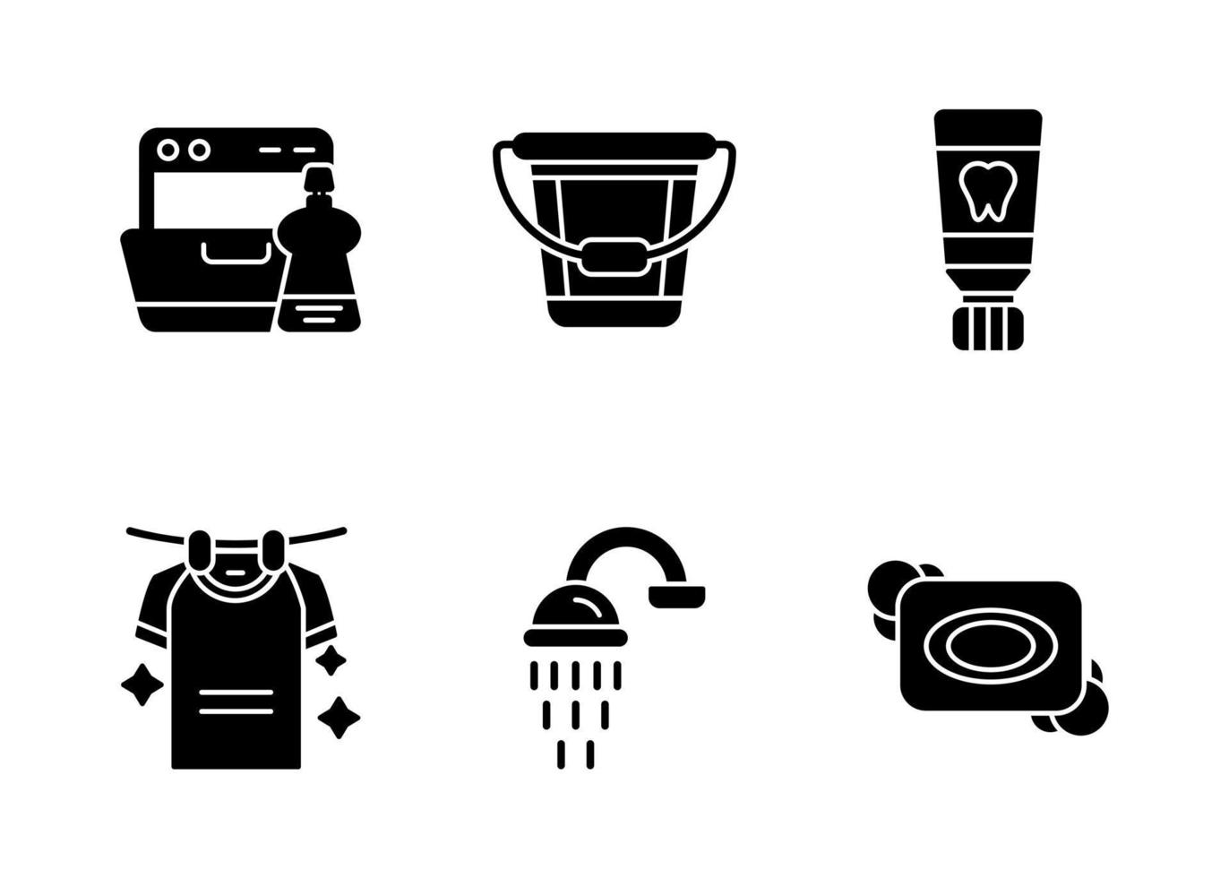 Hygiene Routine Vector Icon Set