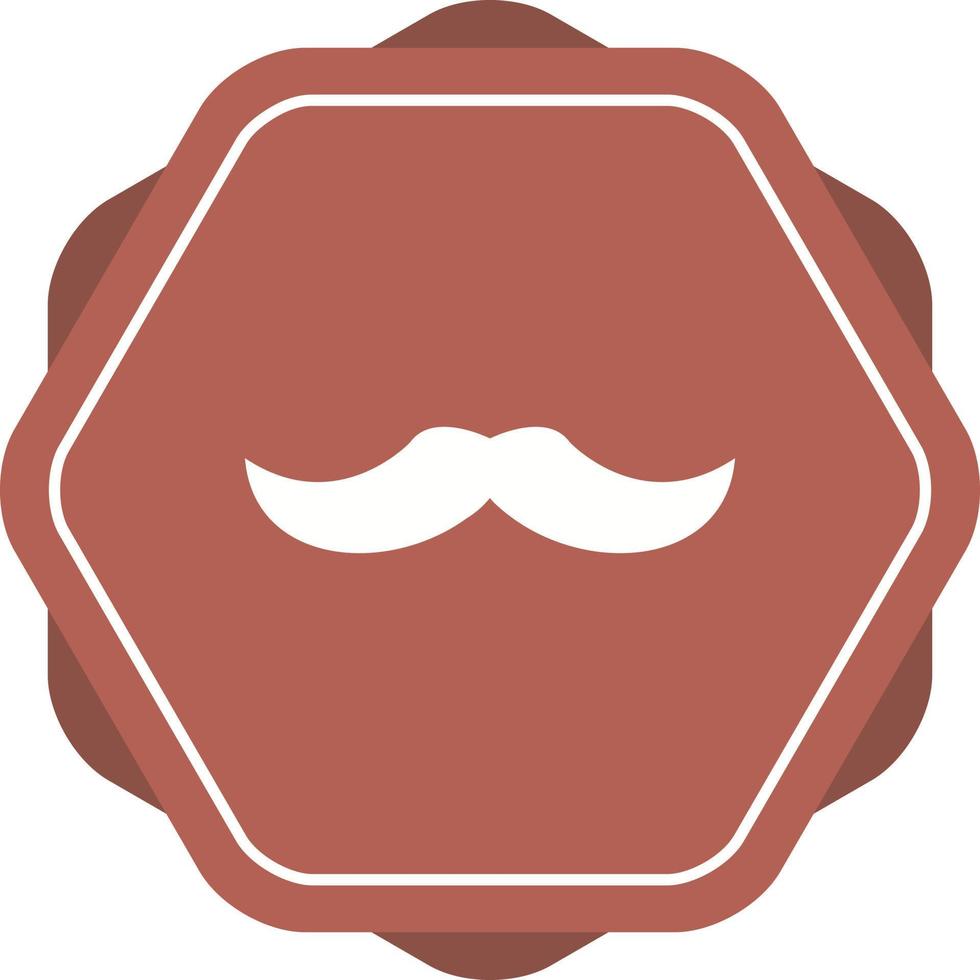 Unique Moustache Vector Glyph Icon