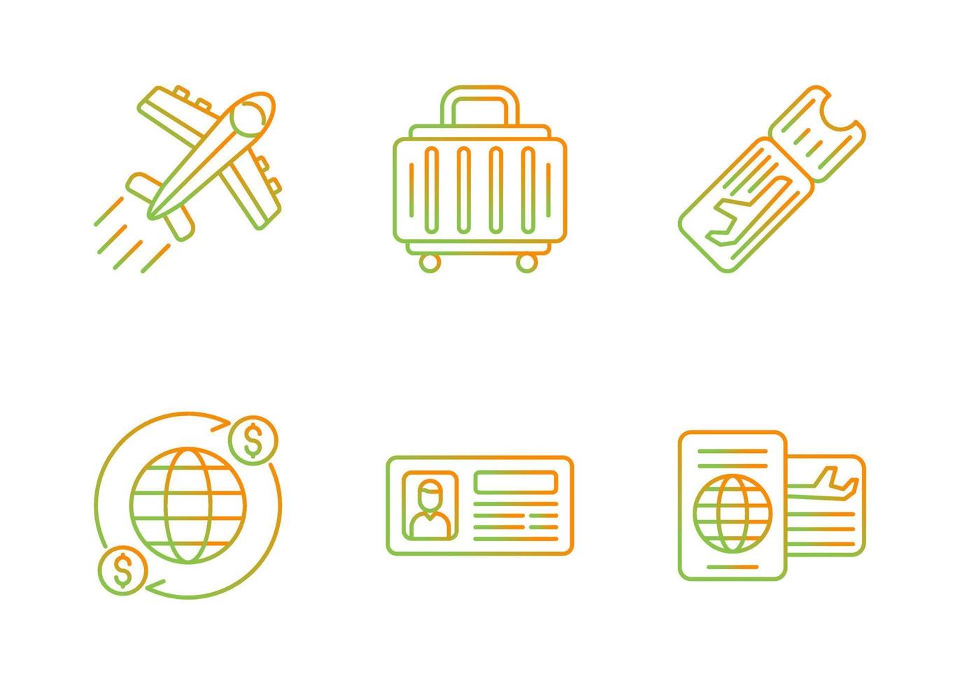 Airport Vector Icon Set