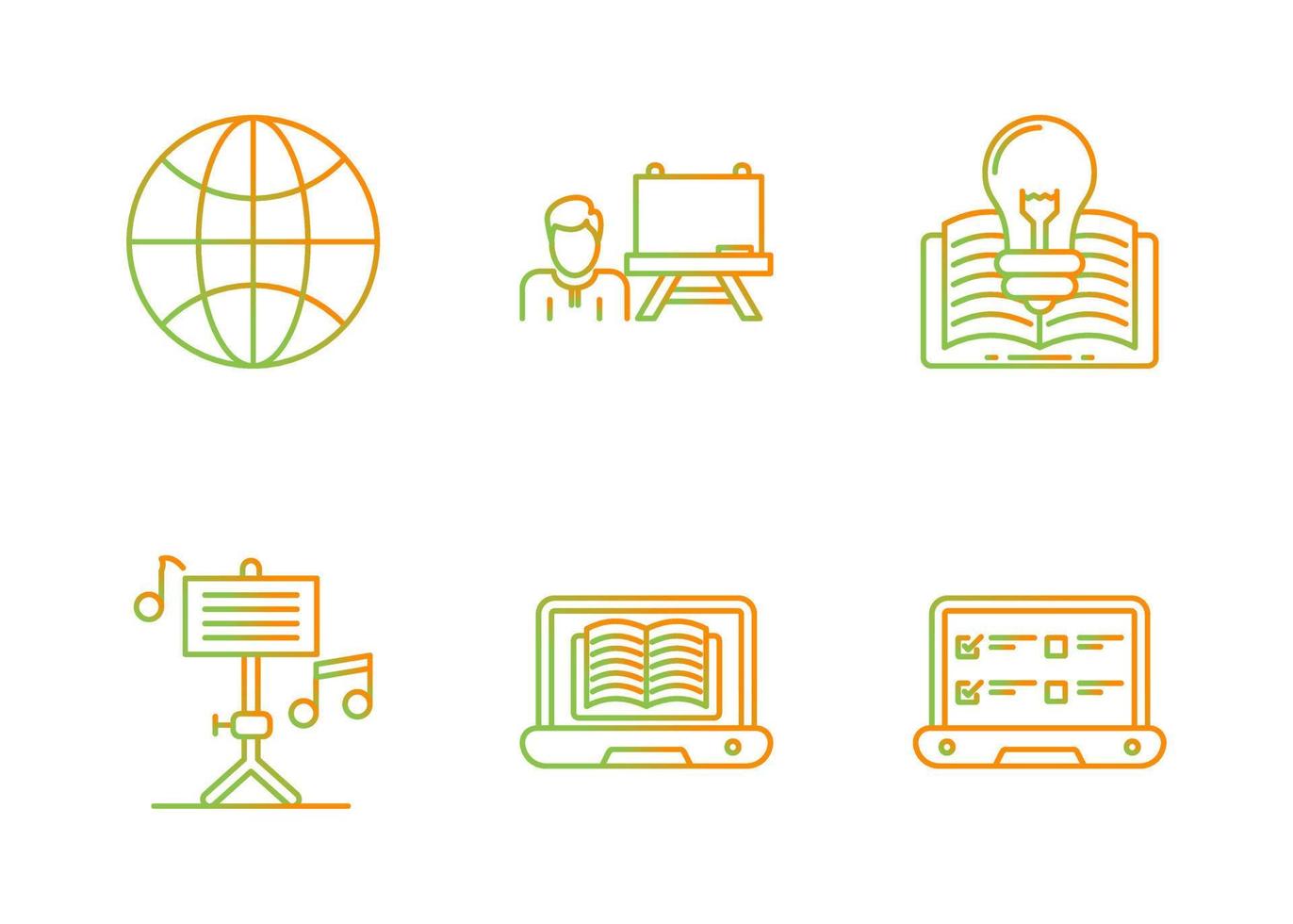 Learning Vector Icon Set