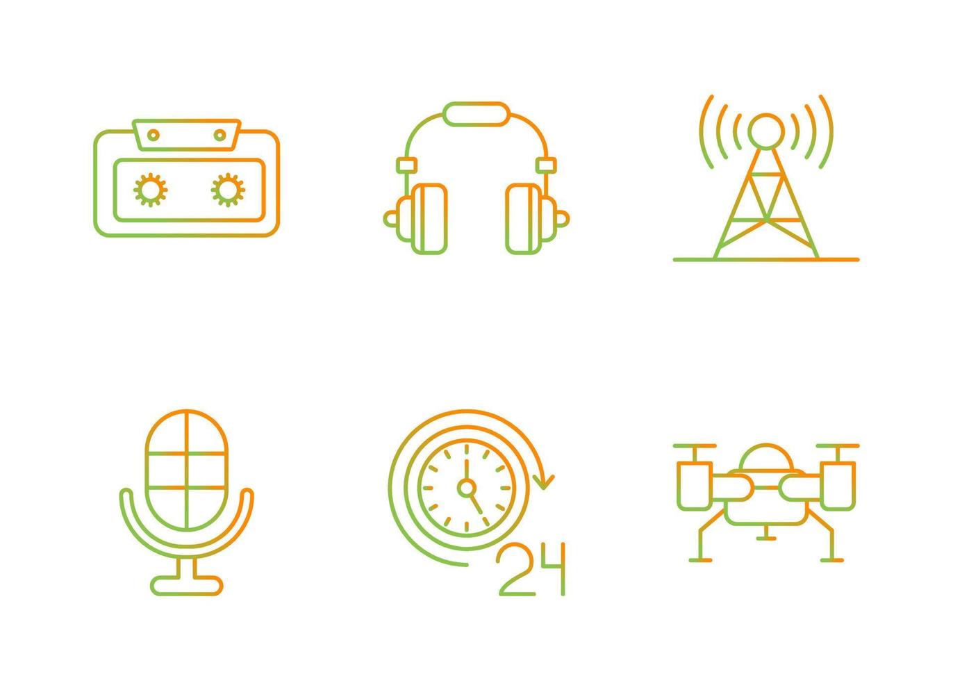 Journalism Vector Icon Set