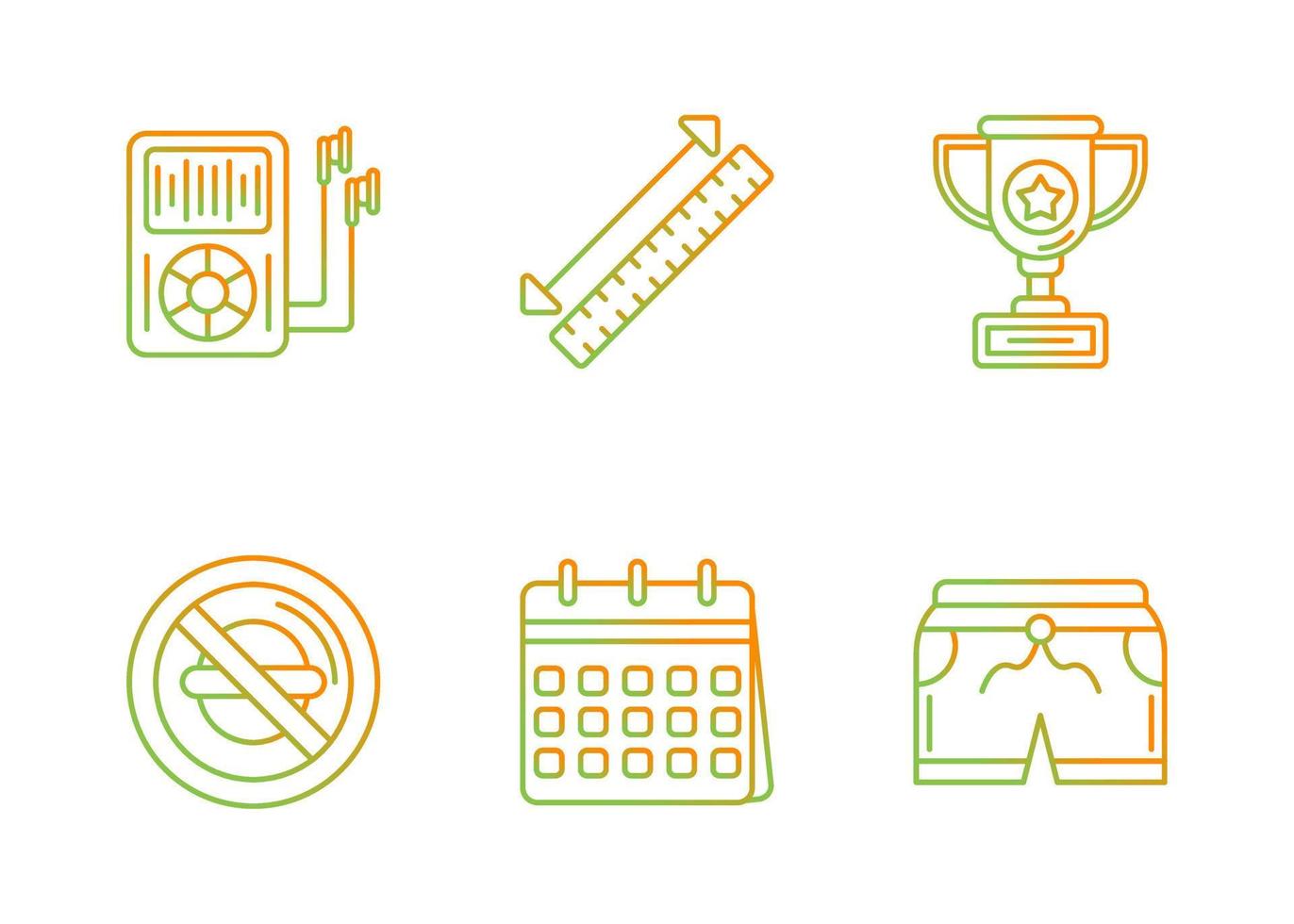 Fitness Vector Icon Set
