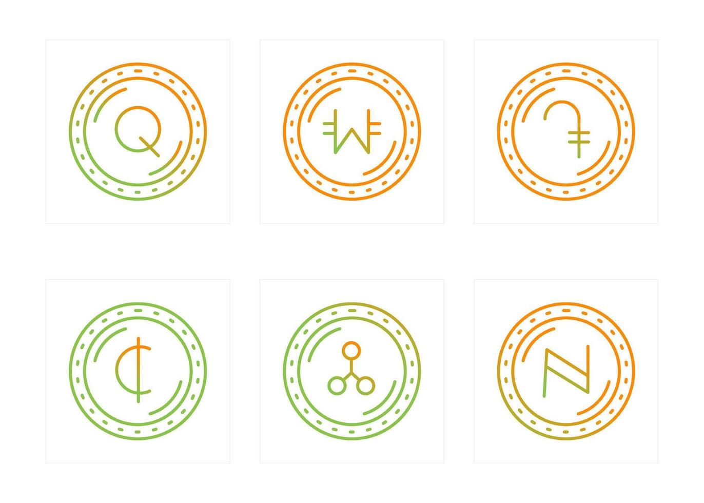 Currency Vector Icon Set