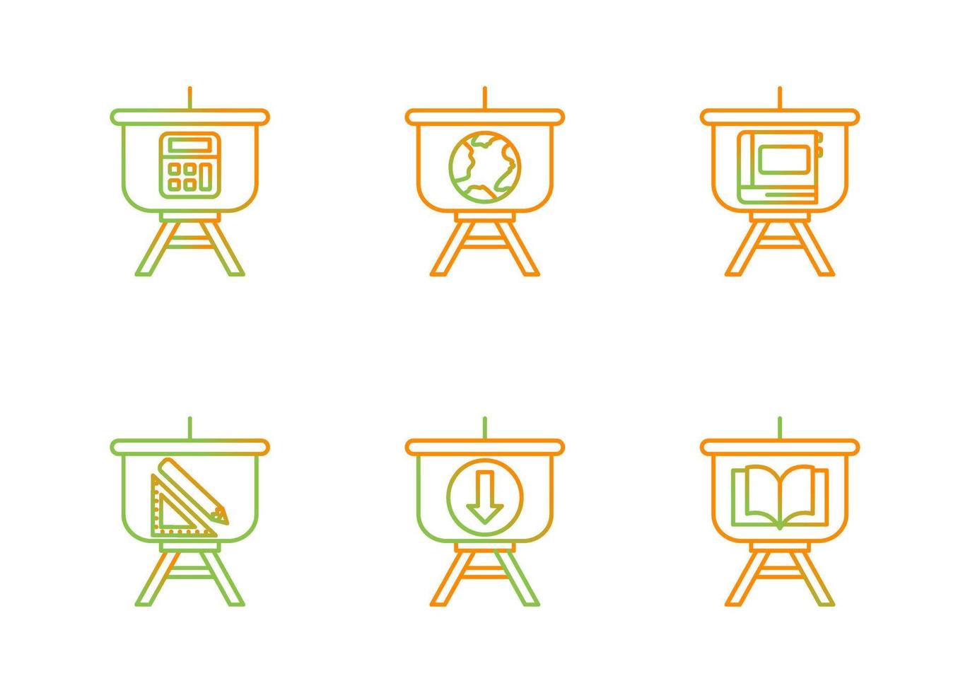 Presentation Vector Icon Set