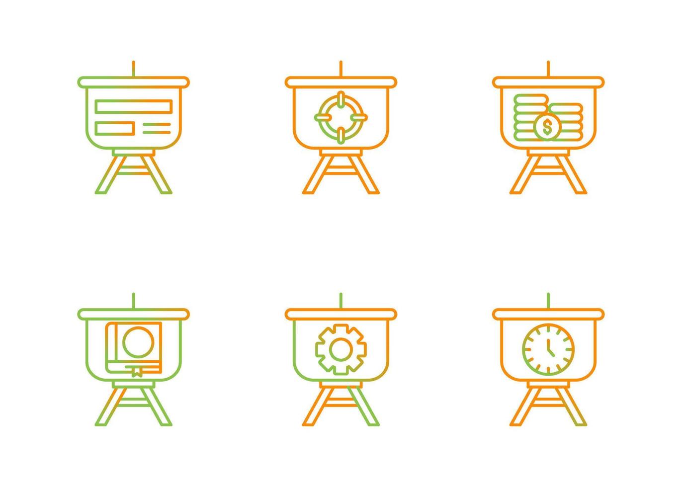 Presentation Vector Icon Set