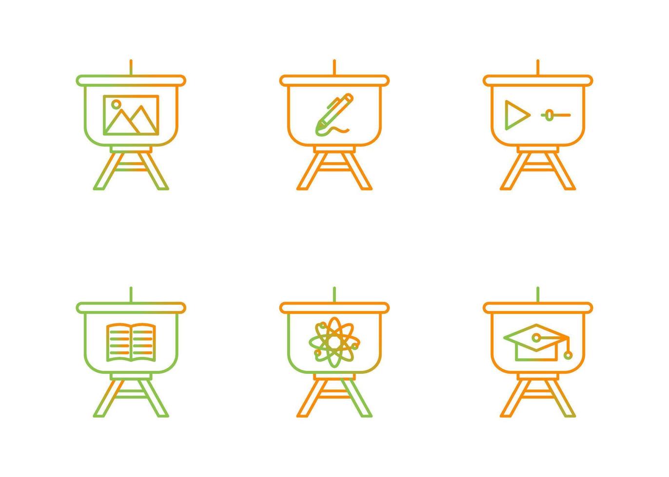 Presentation Vector Icon Set