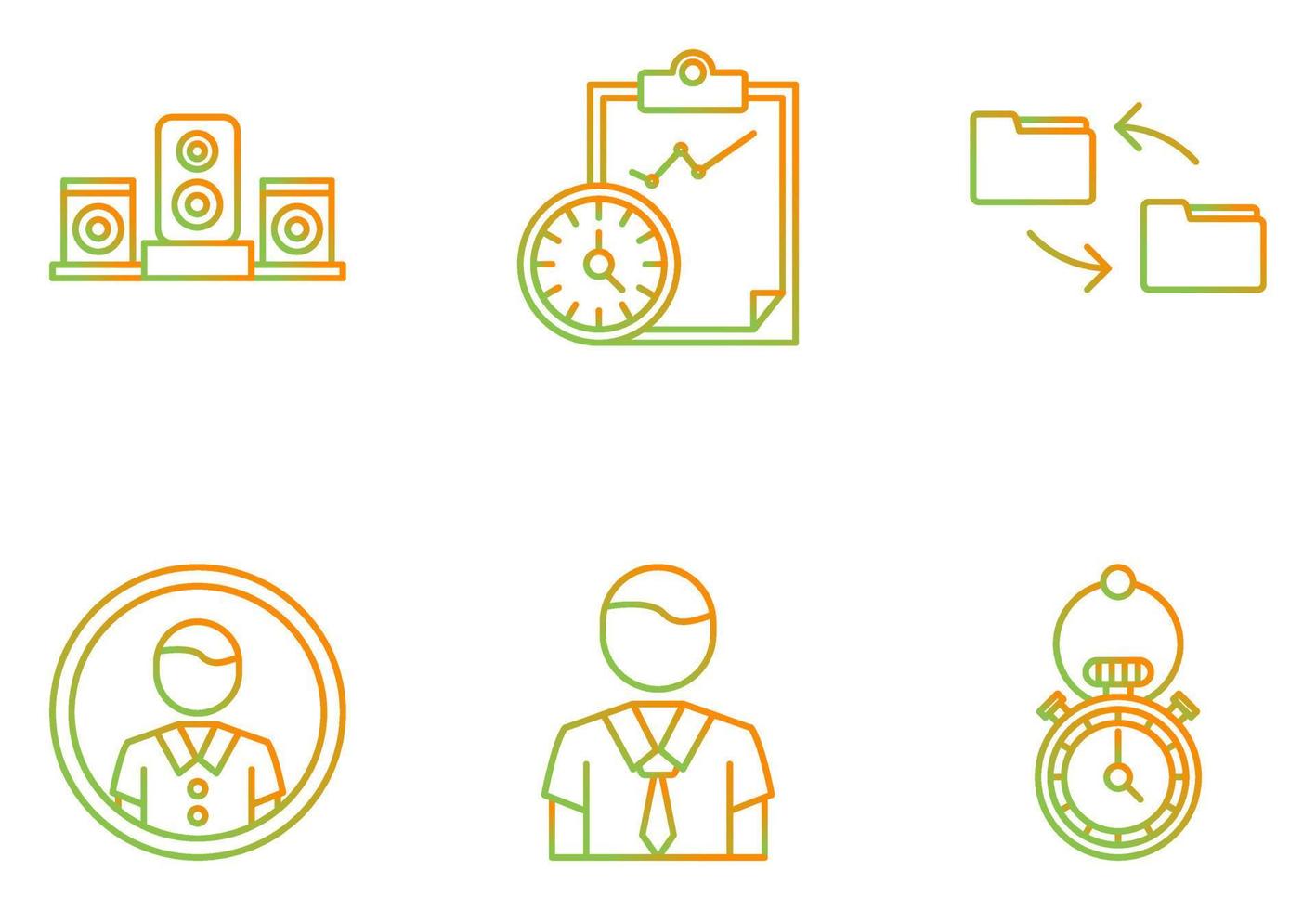 Project Planning Vector Icon Set