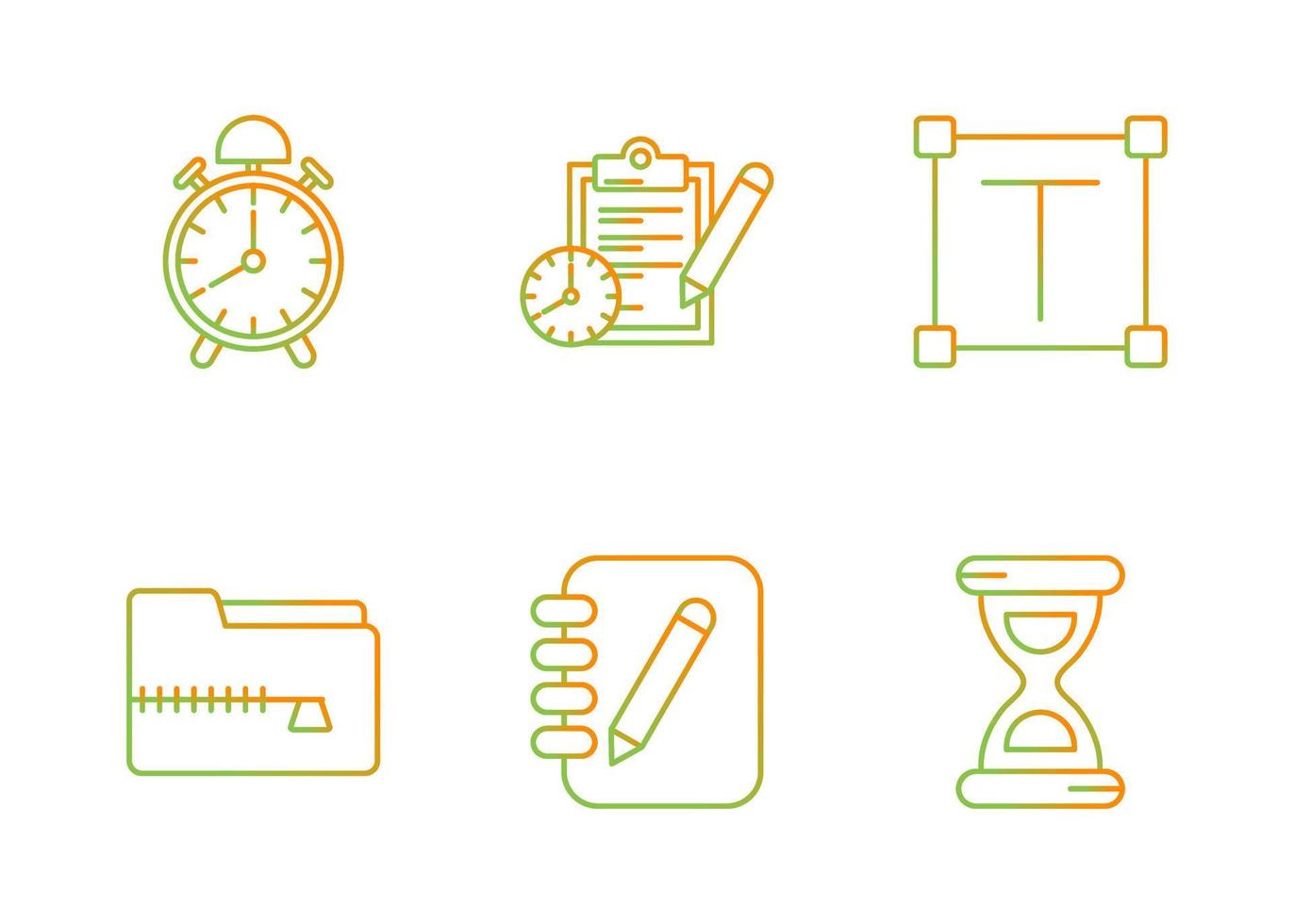 Reminder and To Do Vector Icon Set