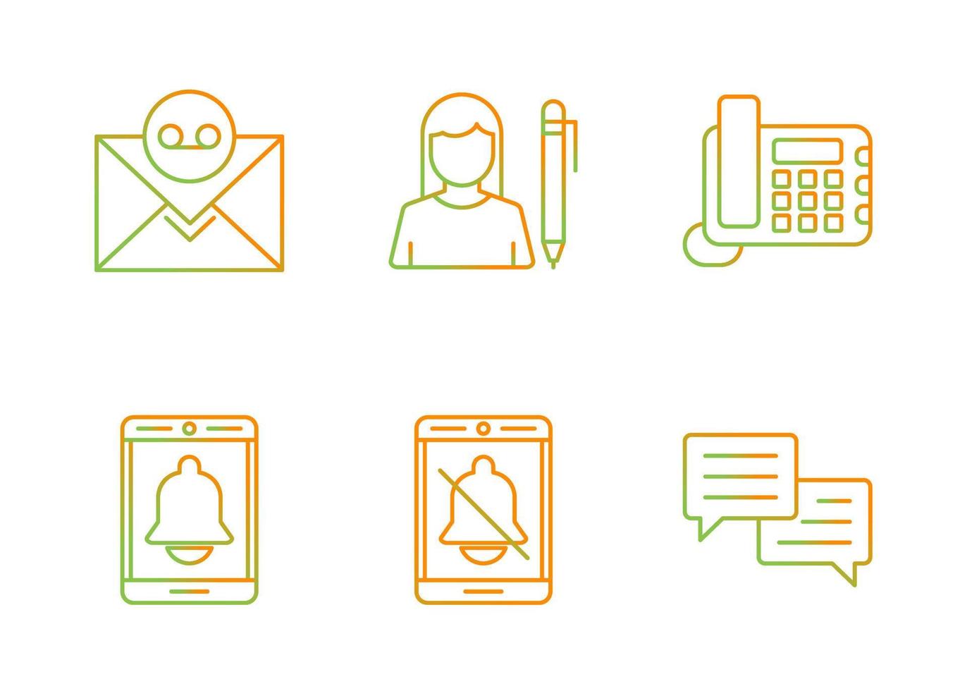 Communication Vector Icon Set