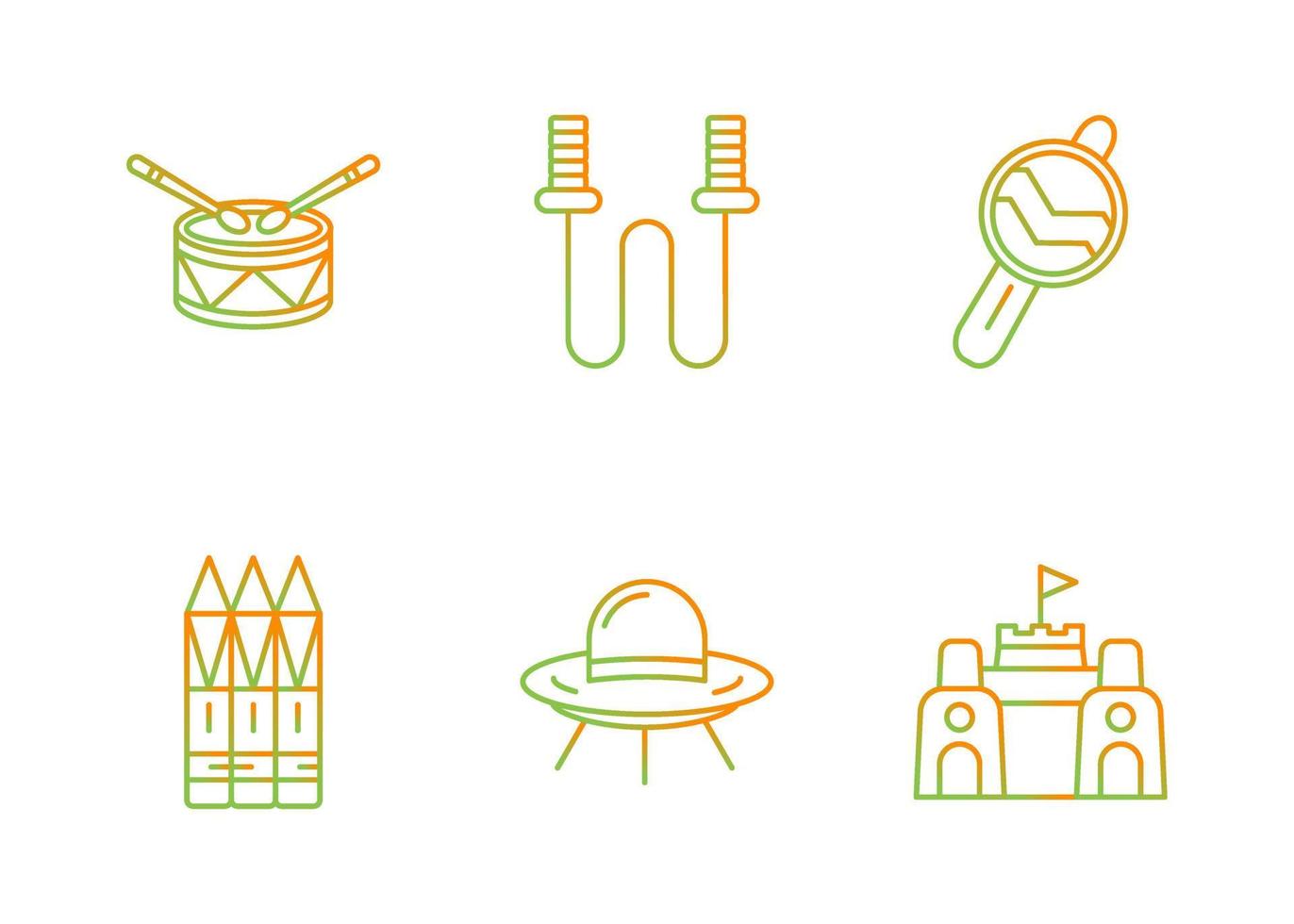 Toys Vector Icon Set