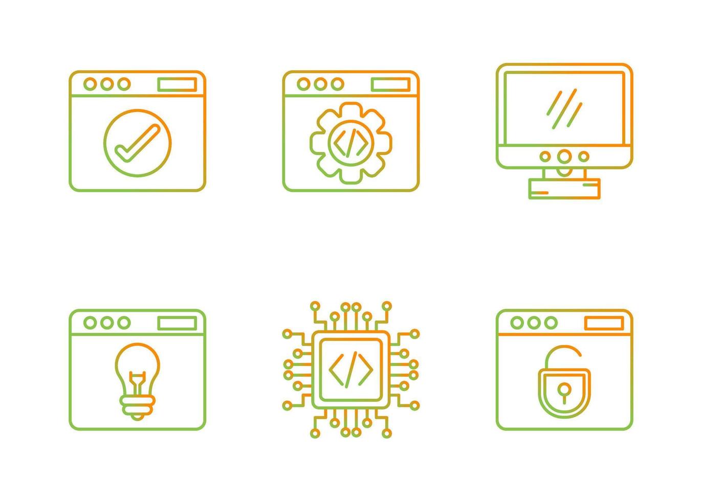 Web Development Vector Icon Set