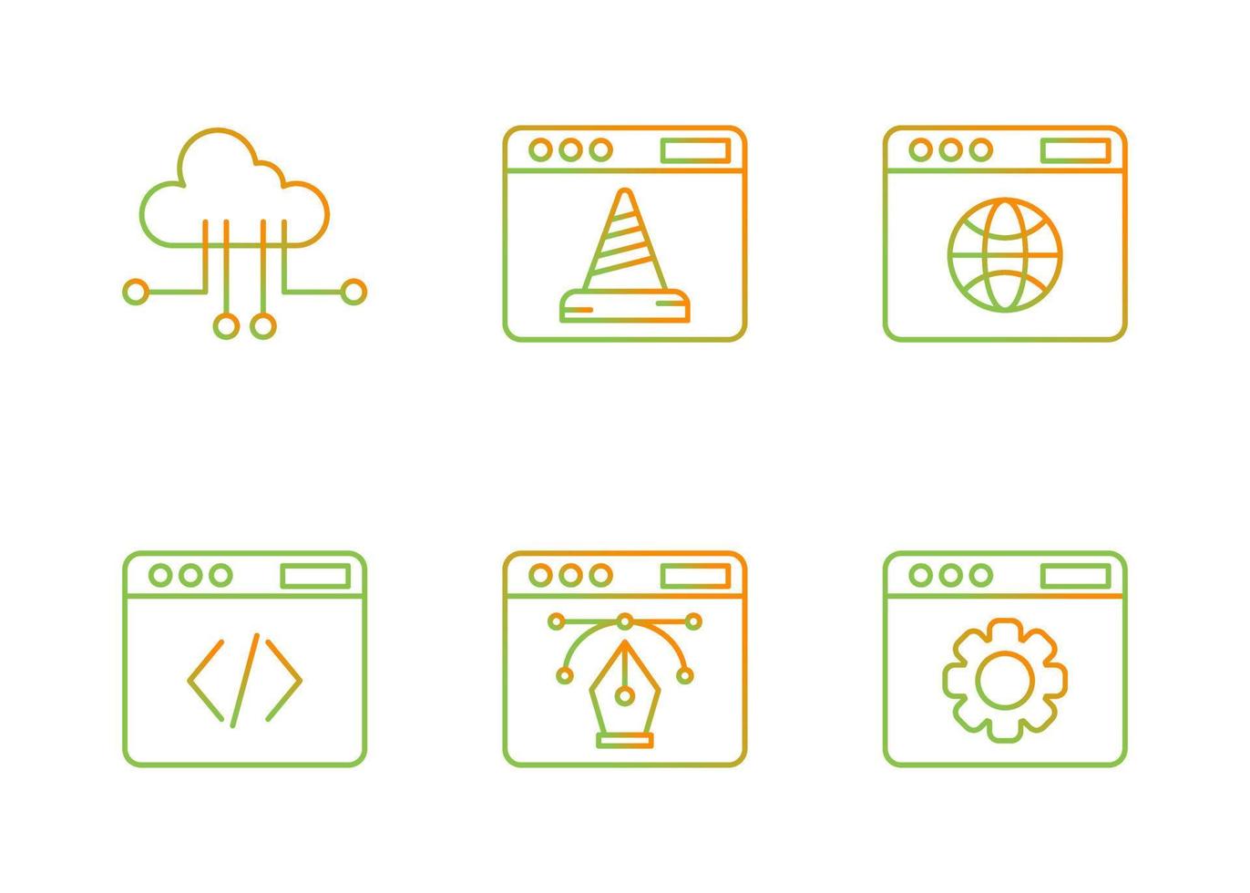 Web Development Vector Icon Set