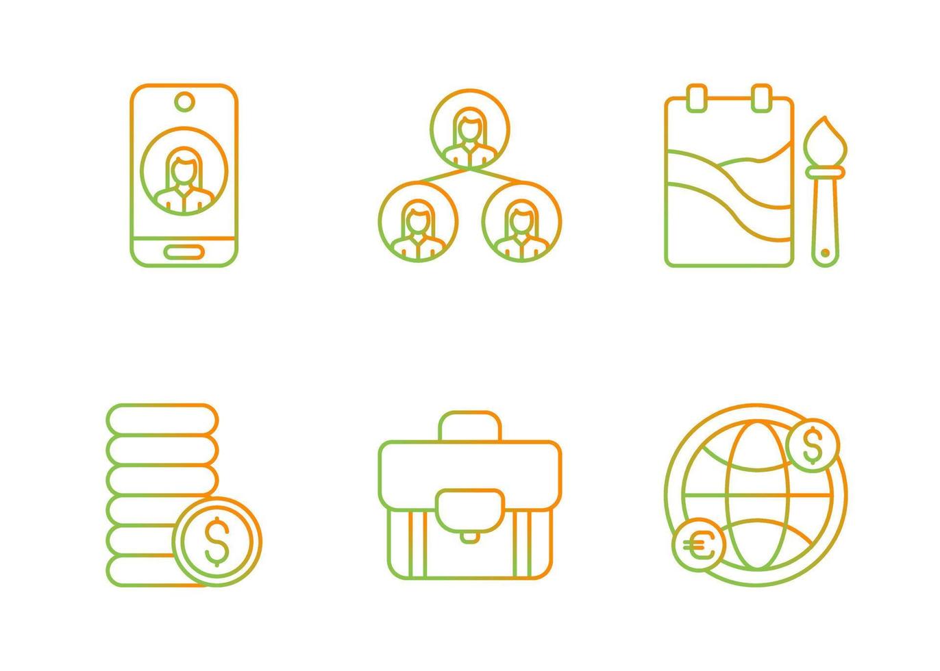 Millennial Vector Icon Set