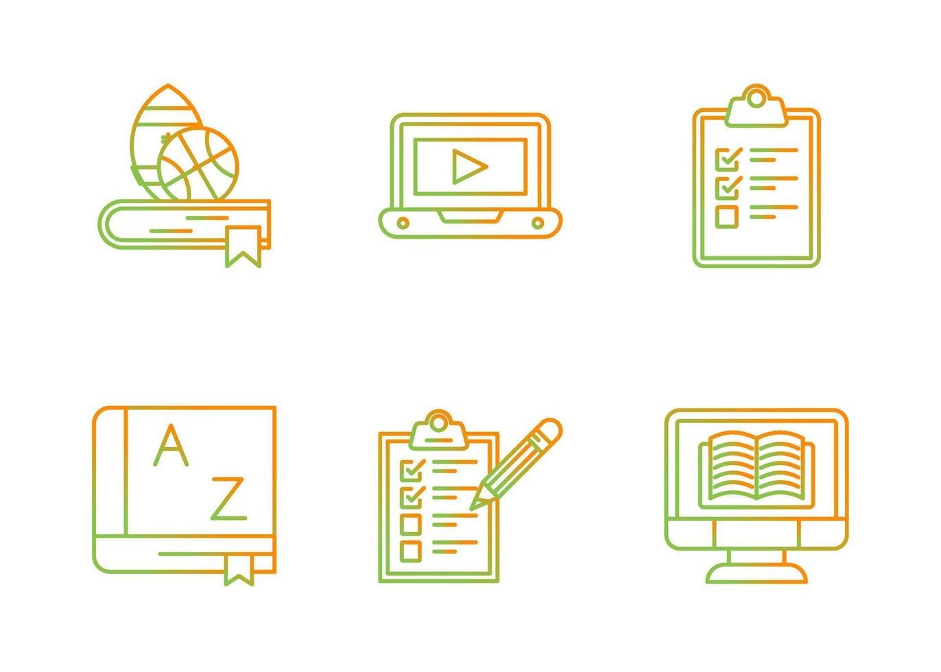 Learning Vector Icon Set