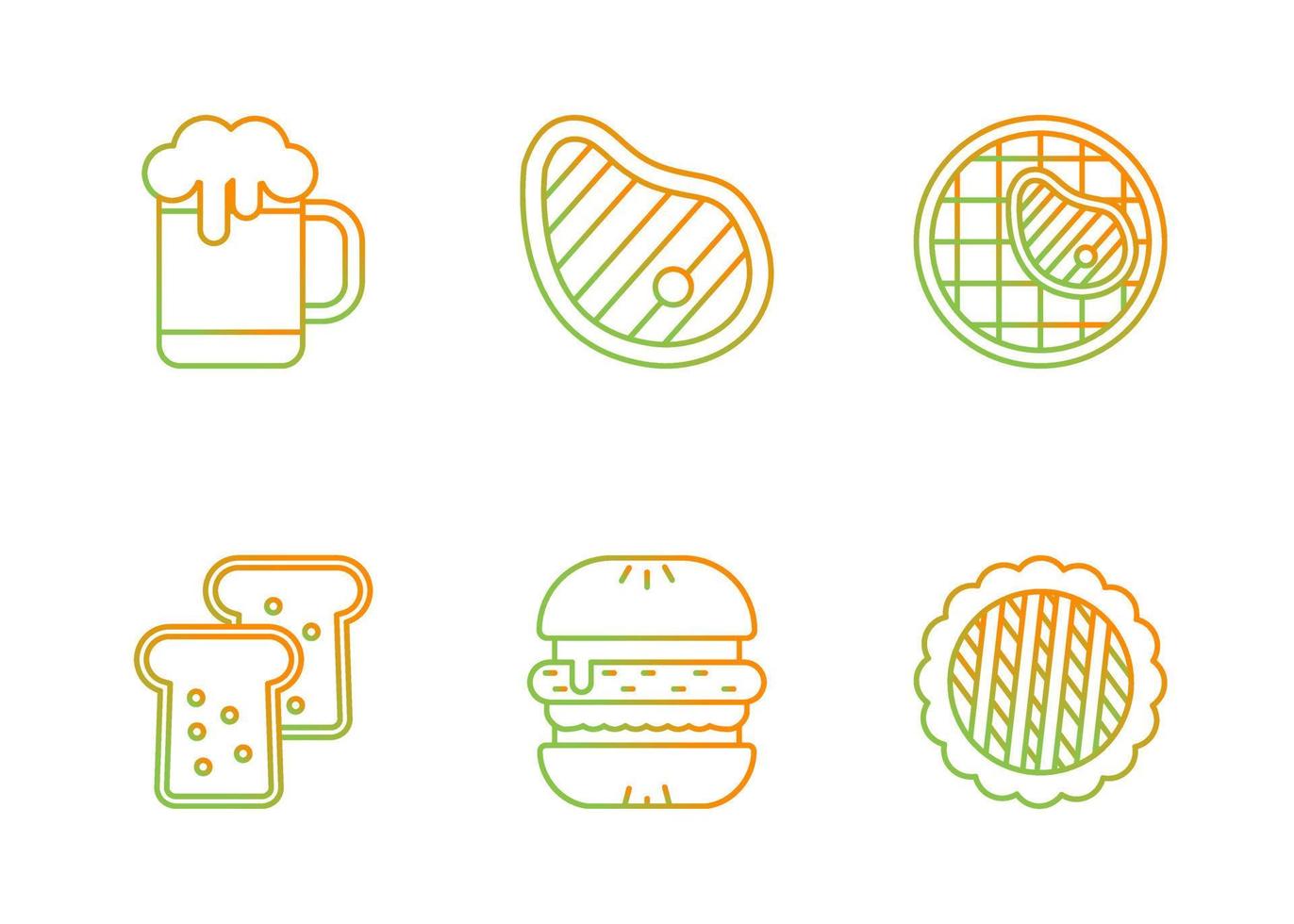 Barbecue Vector Icon Set