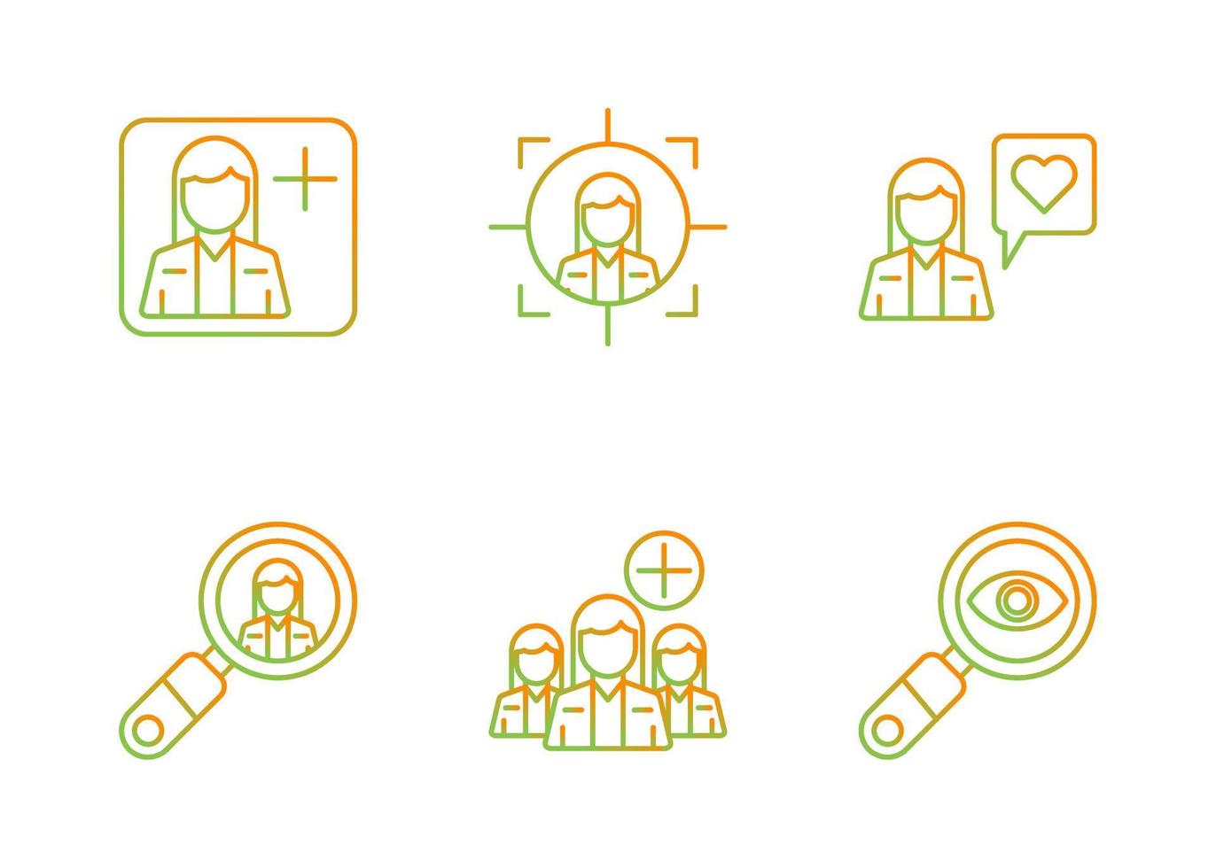 Followers Vector Icon Set