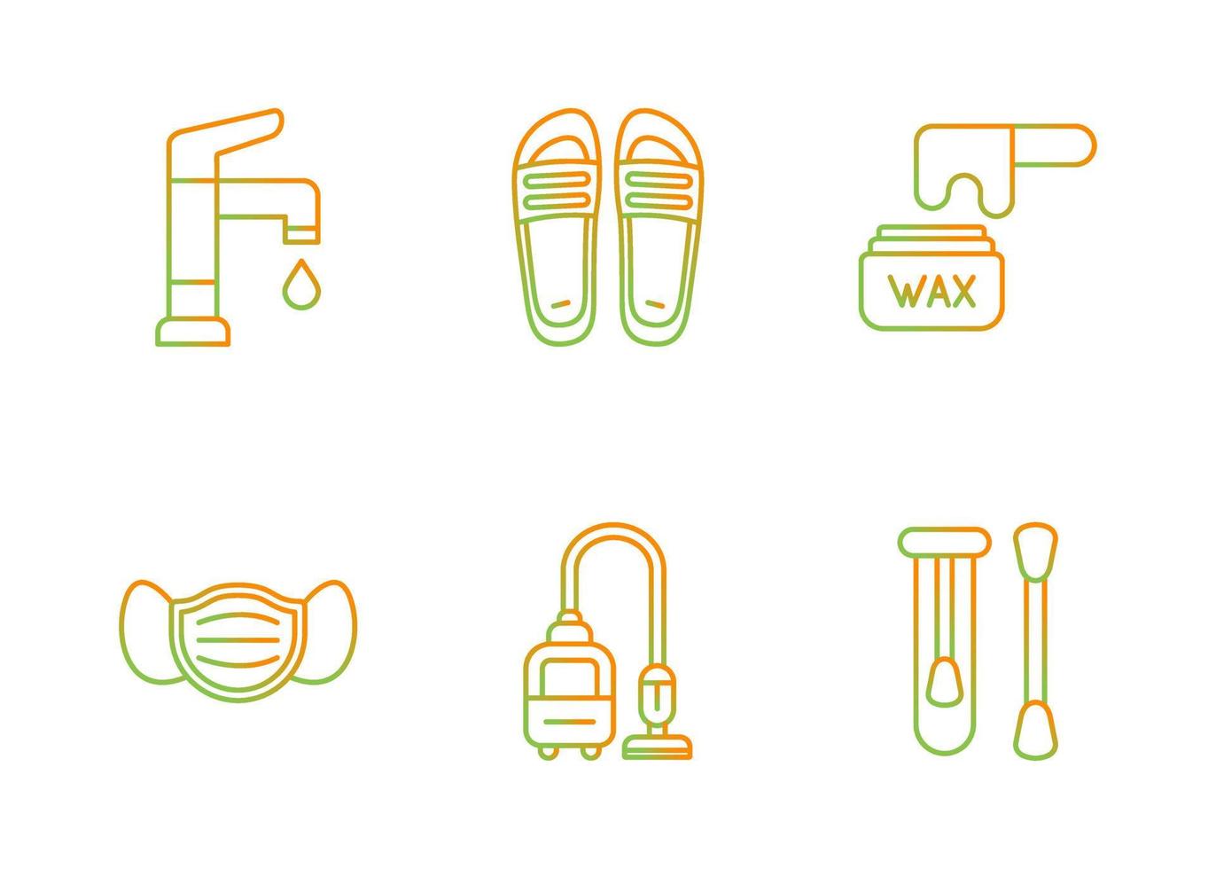 Hygiene Routine Vector Icon Set