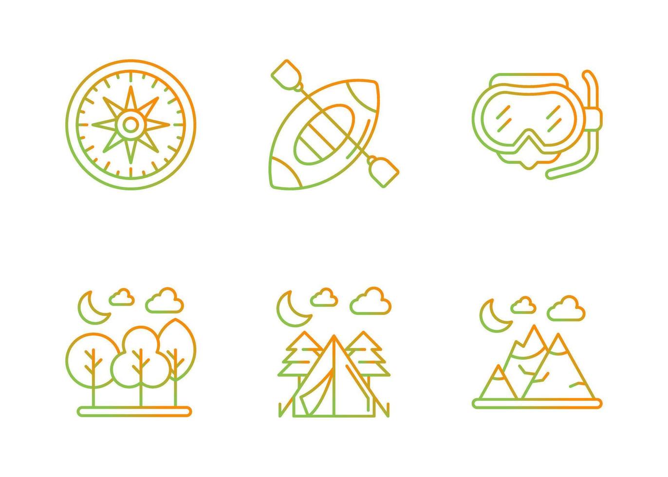 Adventure Vector Icon Set