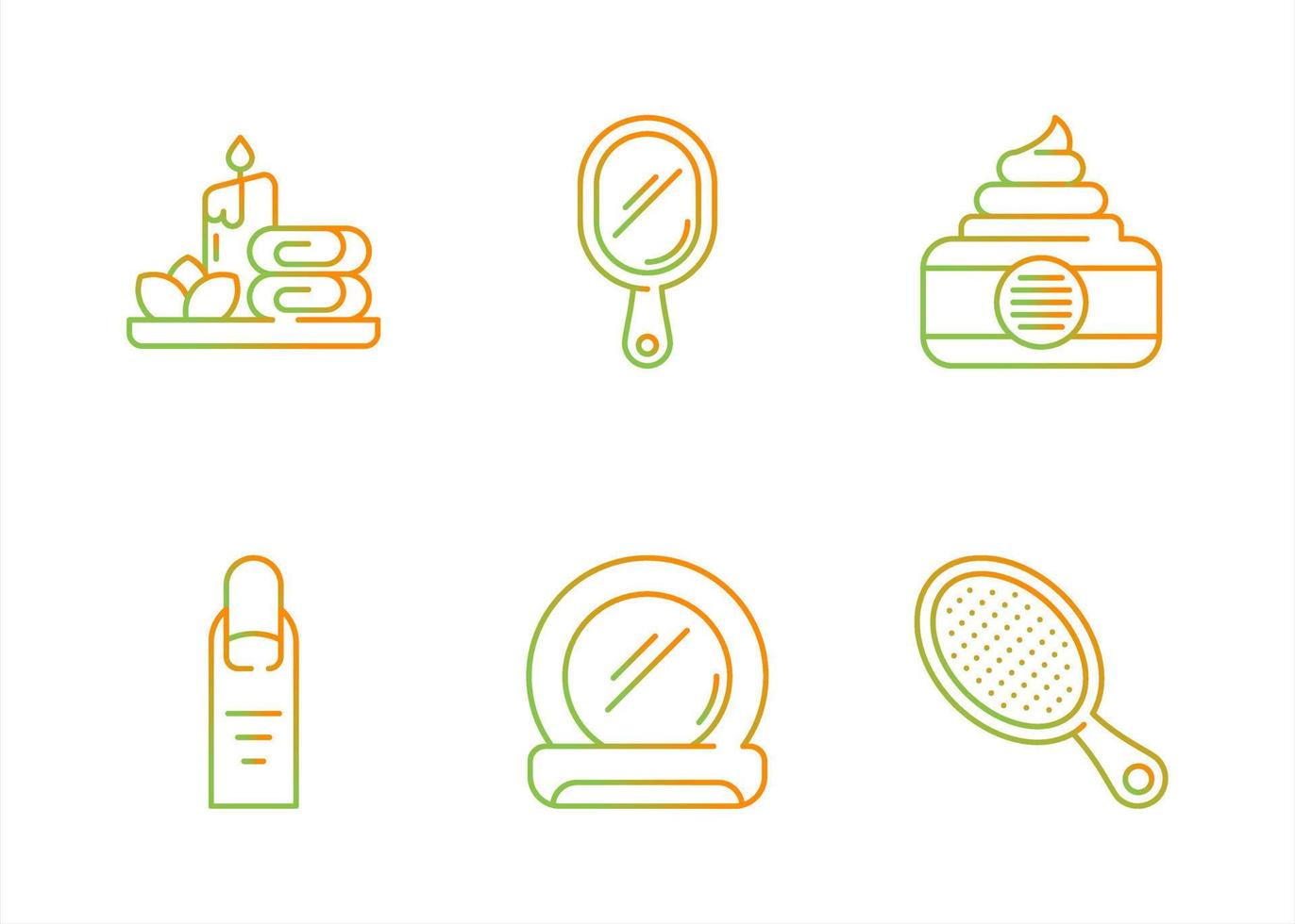 Beauty Salon Vector Icon Set