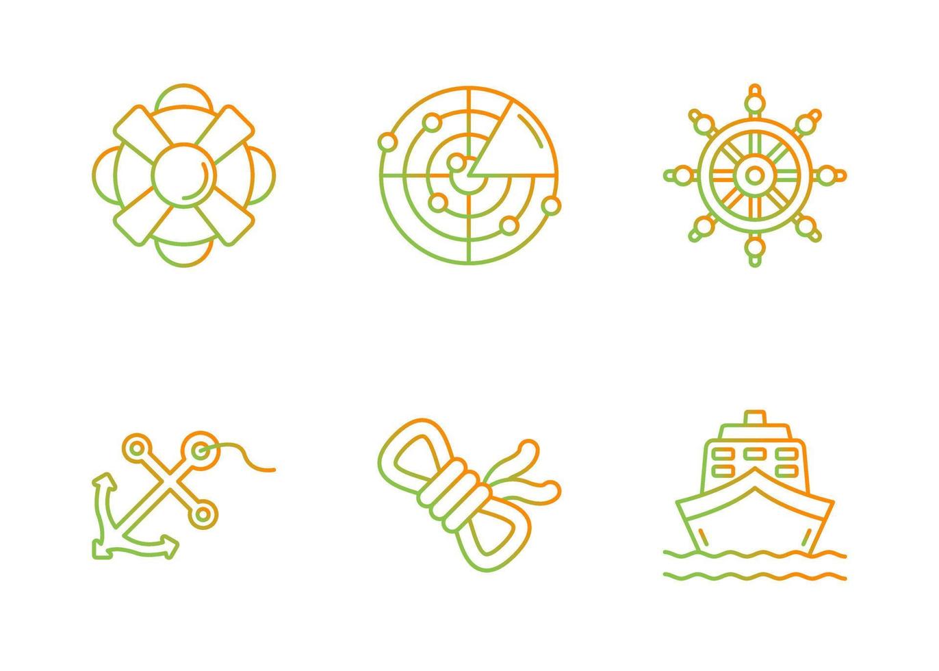 conjunto de iconos de vector de vela