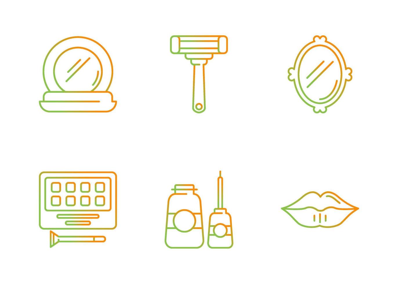 Beauty Salon Vector Icon Set
