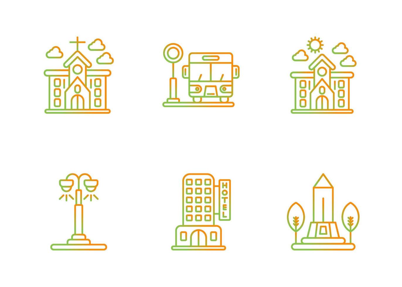 City Vector Icon Set