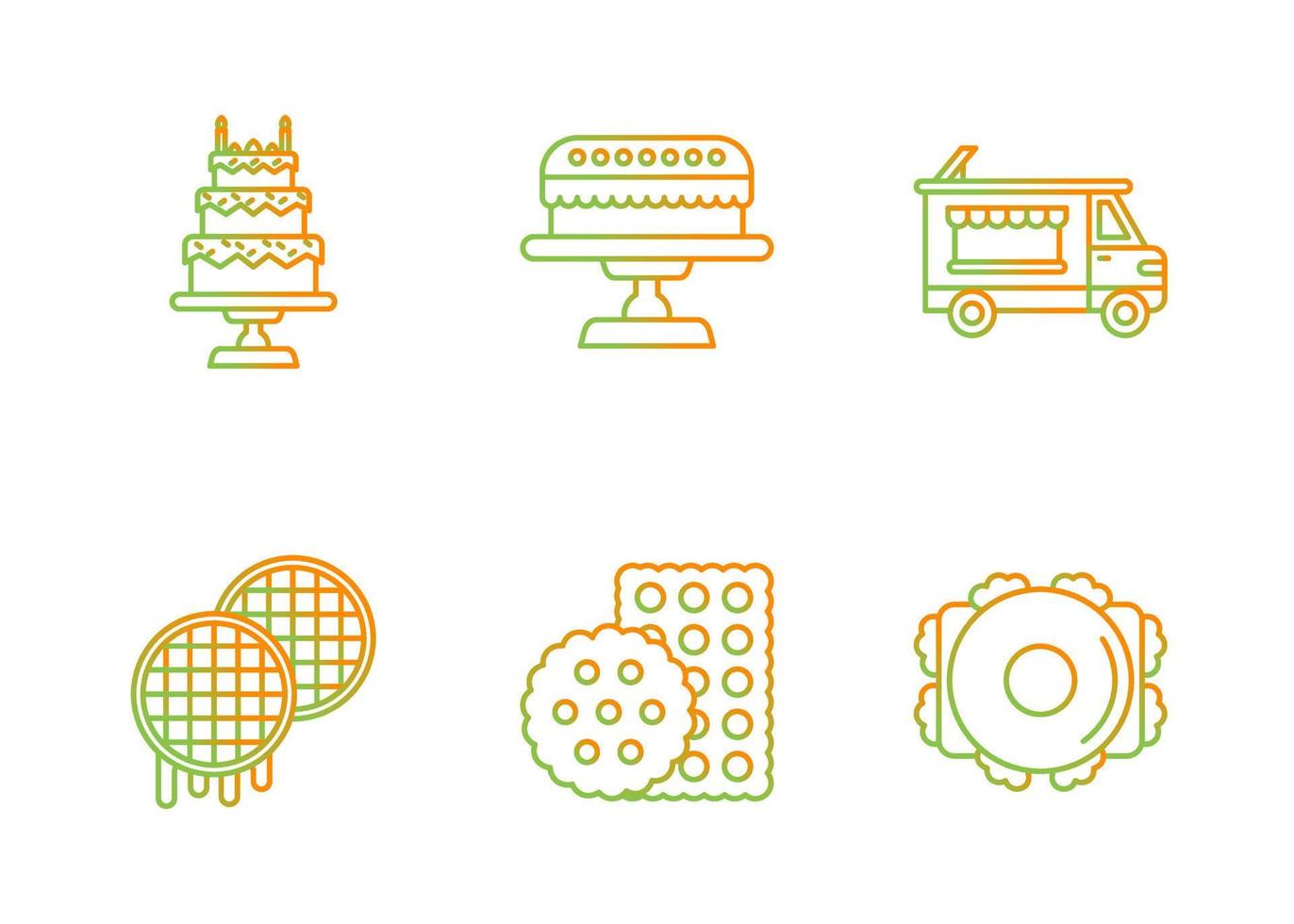 conjunto de iconos vectoriales únicos vector