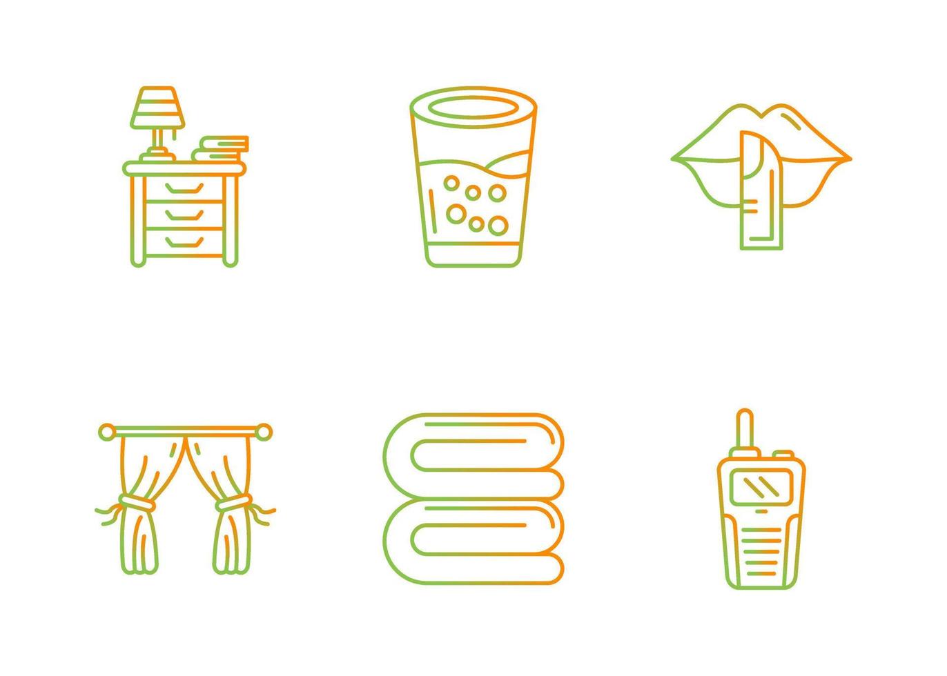 Time To Sleep Vector Icon Set