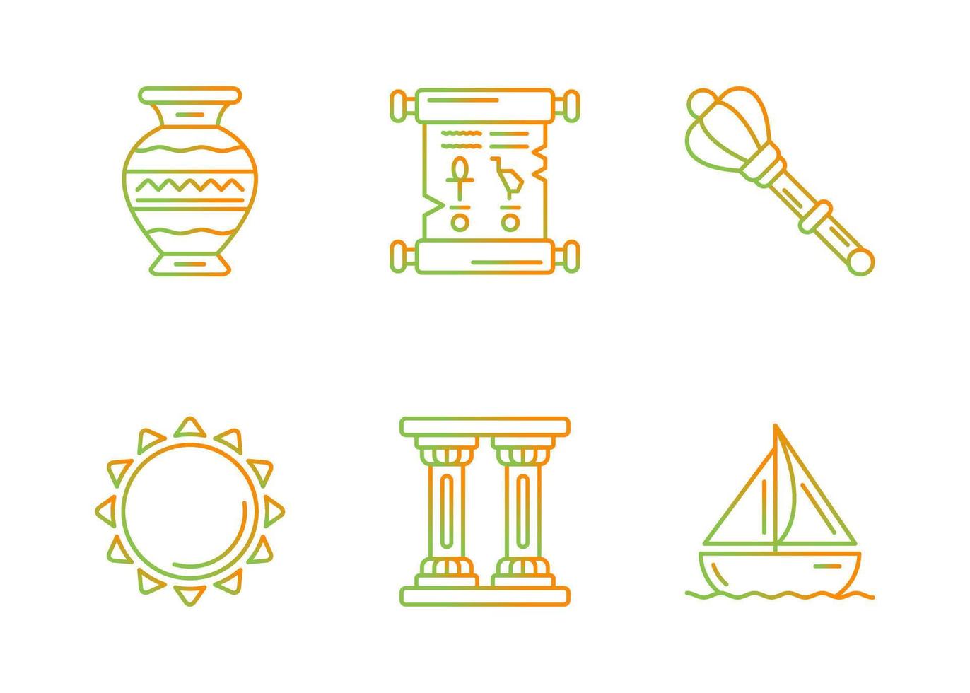 conjunto de iconos vectoriales únicos vector