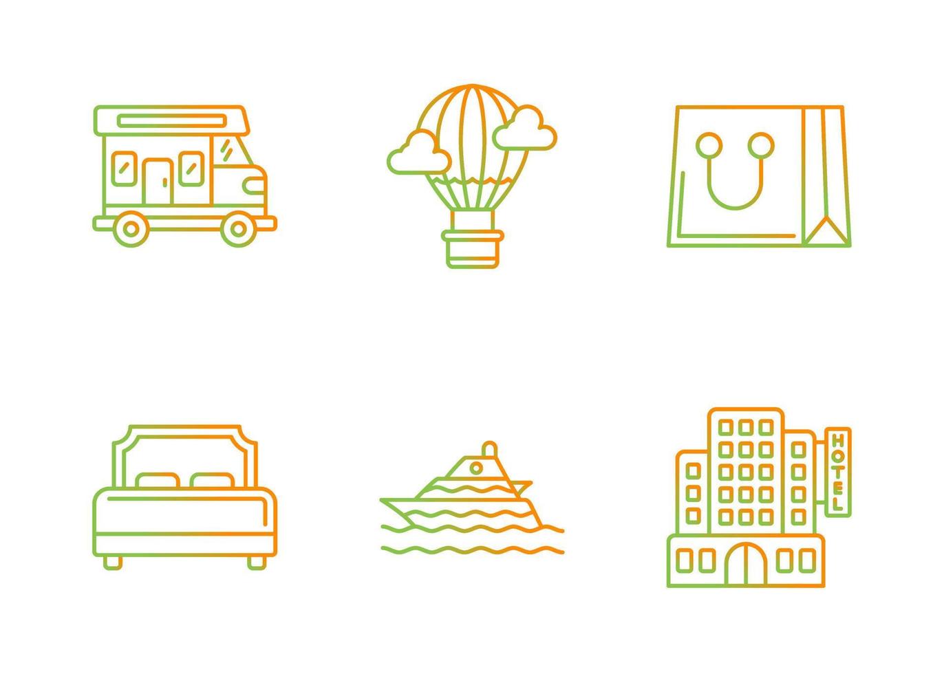 Tourism Vector Icon Set