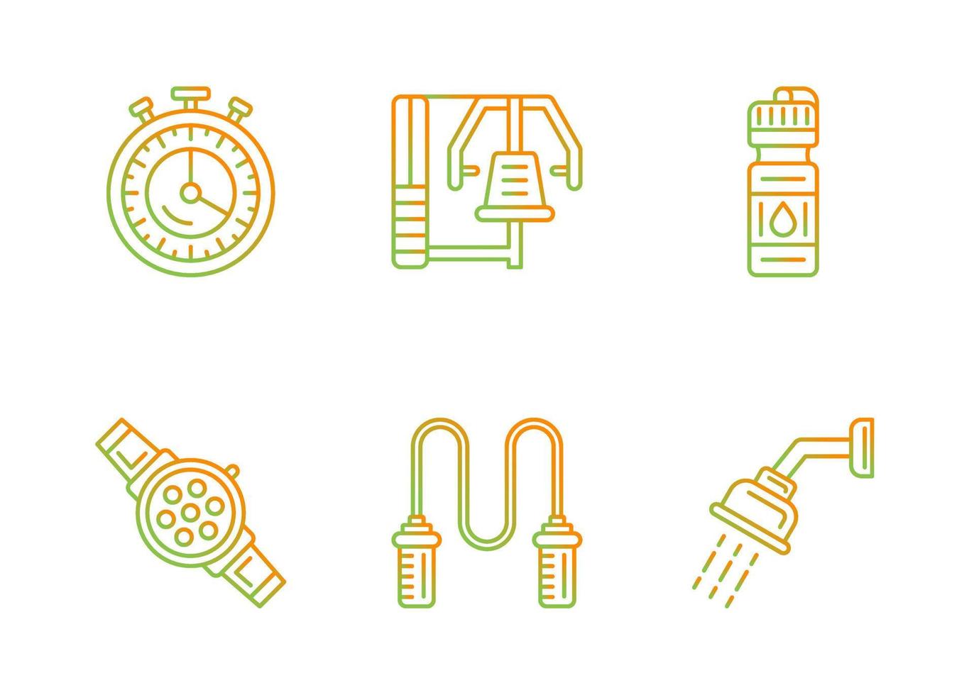 Fitness Vector Icon Set