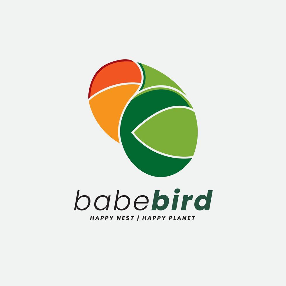 Fancy Baby Bird Logo vector